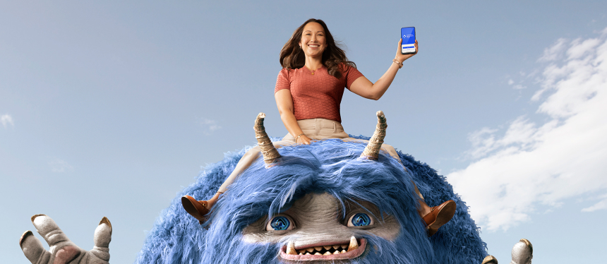 Man and woman looking on phone