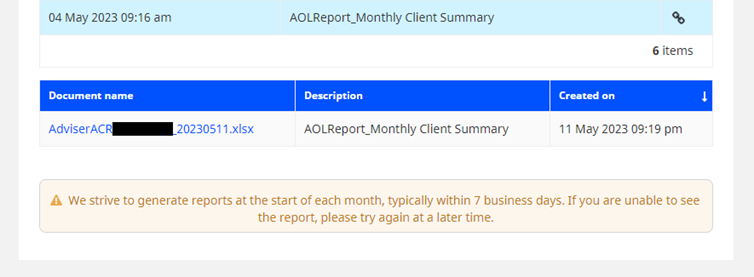 report member details
