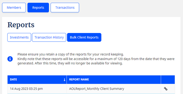 report member details