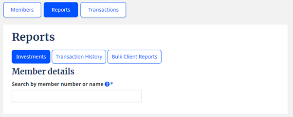 reports member search