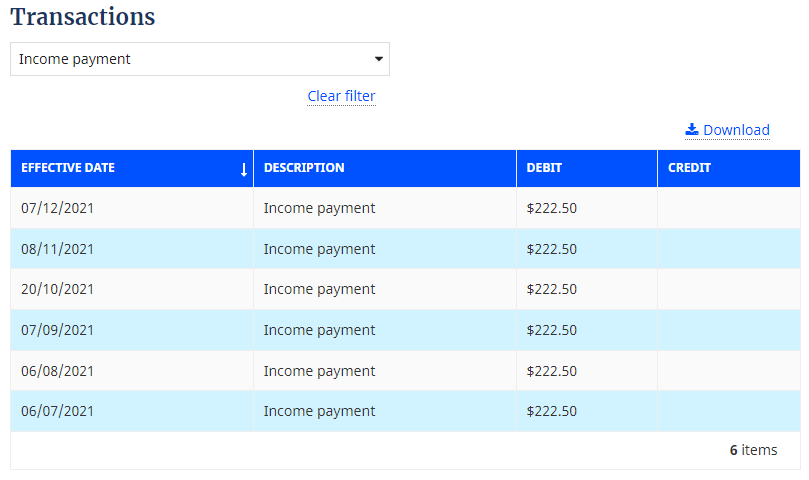 AOL transaction types